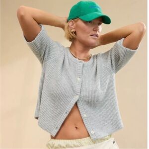 Aerie Unreal Short Sleeve Cardigan